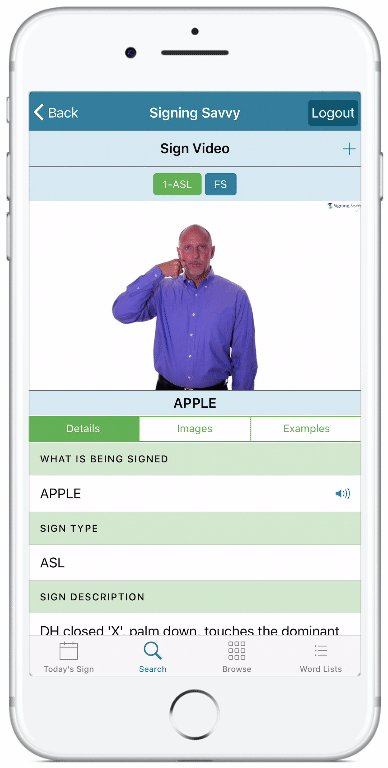 Example Audio in App