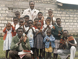 Andrew Foster with students