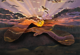 Chuck Baird Sunset in Hill Country