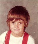 Debbie Wright as a kid.