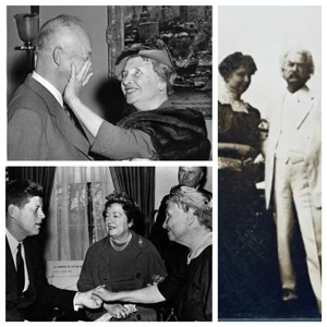Helen Keller with Celebrities