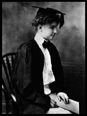 Helen Keller's graduation from Radcliffe College.