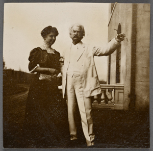 Helen Keller with Mark Twain