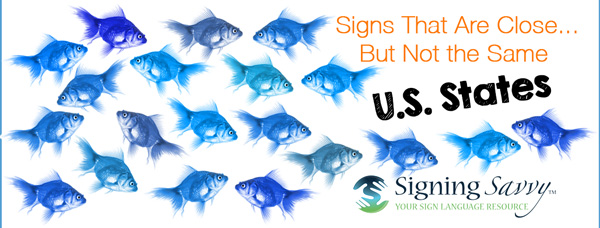 Signs That Are Close... But Not the Same — U.S. States