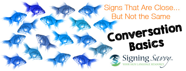 Signs That Are Close... But Not the Same — Conversation Basics