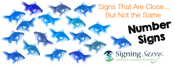 Signs That Are Close... But Not the Same — Numbers