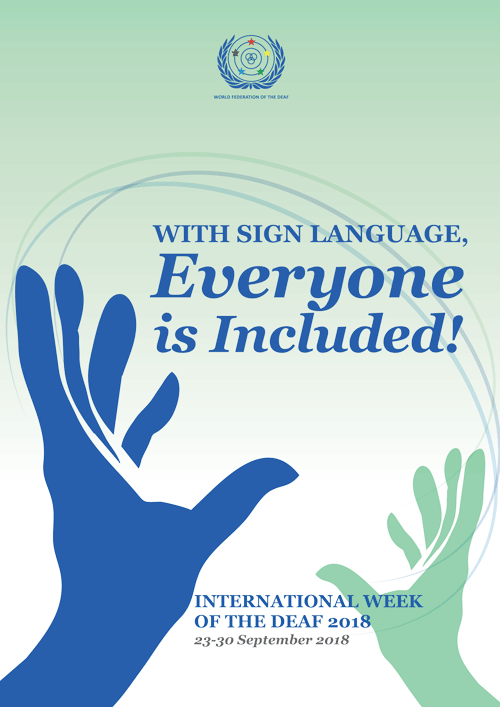 International Week of the Deaf 2018 Poster