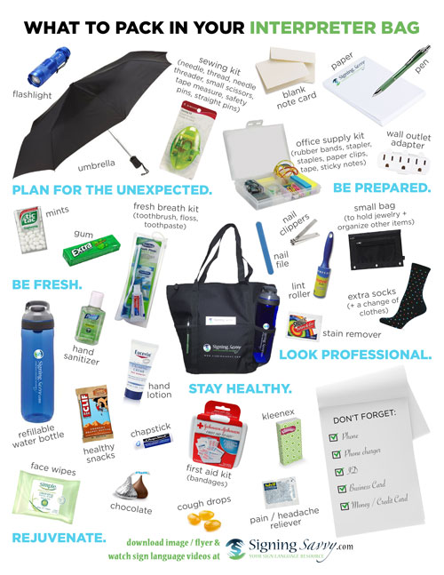 What to Pack in Your Interpreter Bag