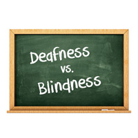 The Mysterious Confusion Between Deafness and Blindness