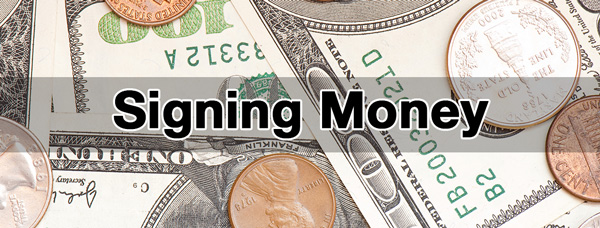 Signing Money