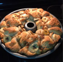 Bake step for Banana Monkey Bread