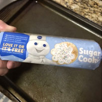 Cookie dough for Melting Snowman Cookies
