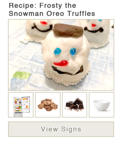 View word list of ASL signs for Frosty The Snowman Oreo Truffles